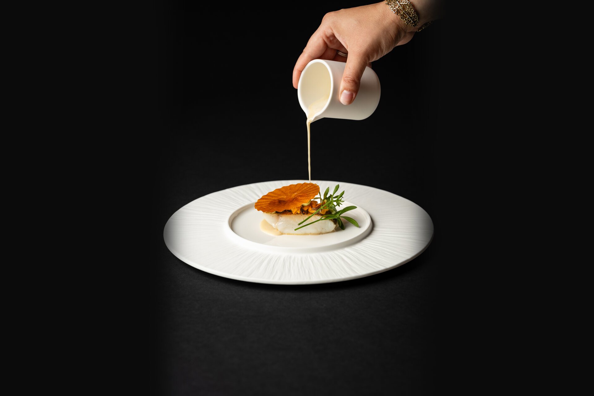 Poisson nappé de sauce – Le Vugo