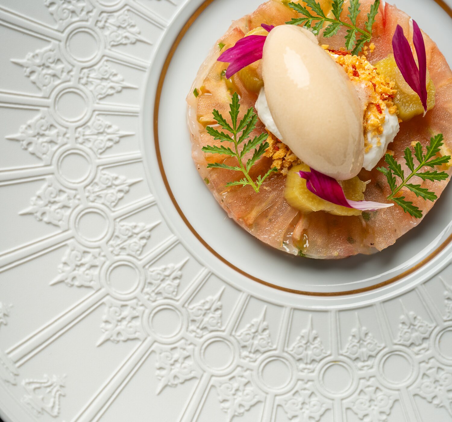 Sorbet et tartare de tomate – Le Vugo
